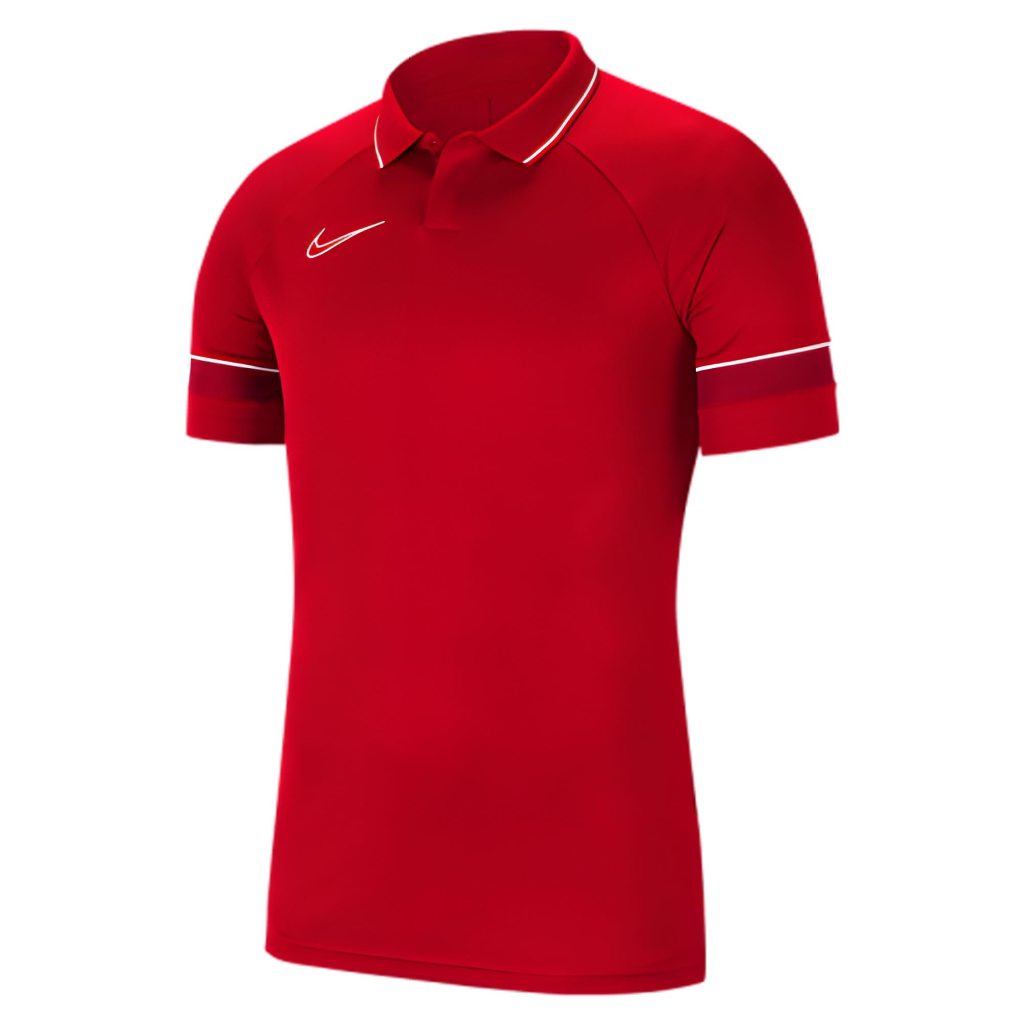 Nike CW6104-657 Academy 21 Polo Polo Shirt Men's RED/White S
