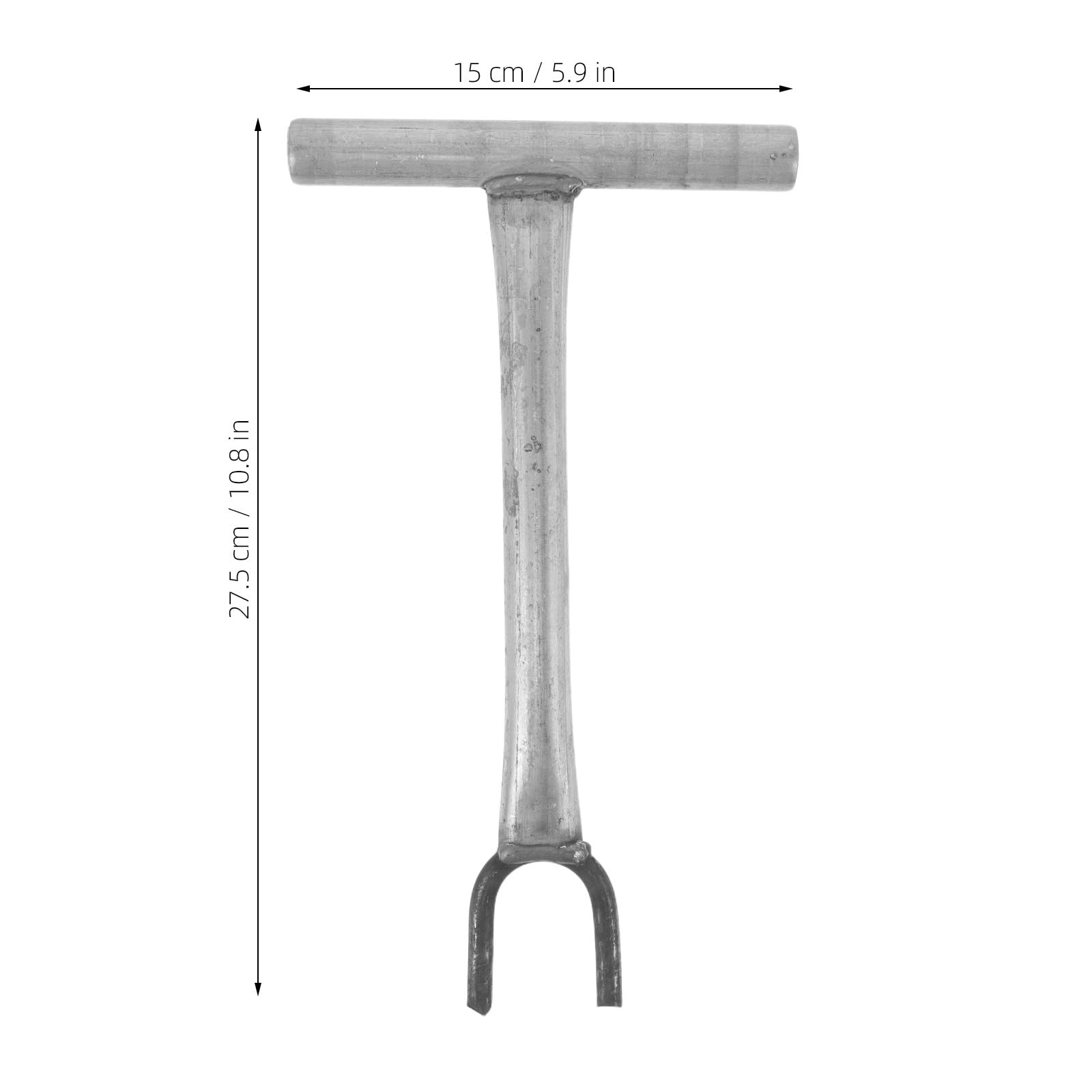 Clé À Vanne D'Eau À Manche Long De 10.83 Pouces Outil De Plomberie Avec Collier En Fonte Ergonomique Pour Fermeture Facile De Vannes Enterrées Et Usage Domestique