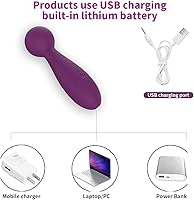 Vista 5 de Varita vibradora, varita de juguete sexual para adultos, vibrador de clítoris, vibradores sexuales, estimulación del clítoris, varita vibradora