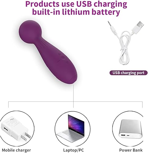 Miniatura 5 de Varita vibradora, varita de juguete sexual para adultos, vibrador de clítoris, vibradores sexuales, estimulación del clítoris, varita vibradora