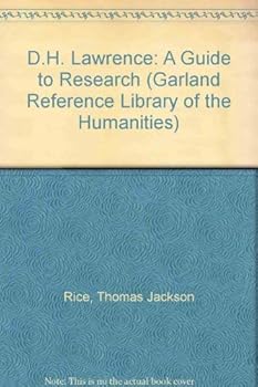 Hardcover D. H. Lawrence: A guide to research. (Garland Reference Library of the Humanities) Book