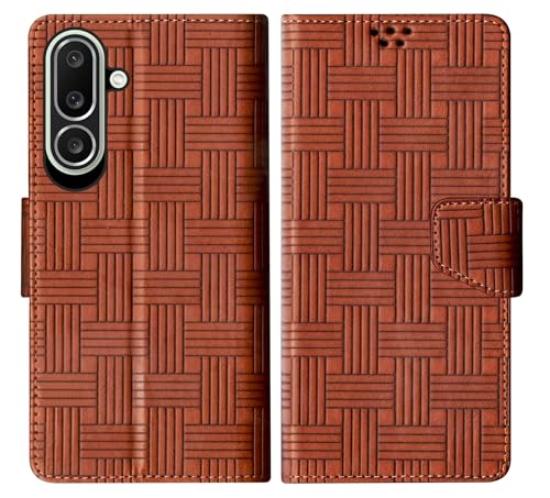 Image of SBMS Flip Cover for Samsung Galaxy M56 5G 6.7 Inch Back Cover Case with Magnatic Closure | Inbuilt Stand | Card & Money Pocket (Mat Tan)