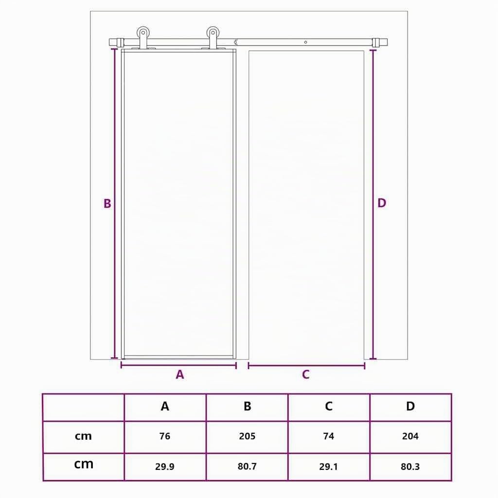vidaXL Puerta corredera vidrio templado y aluminio blanca 76x205 cm