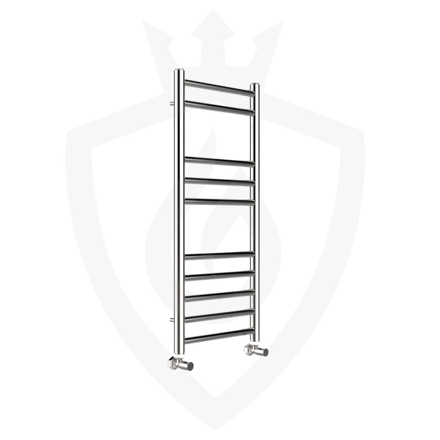 Valve Kings Straight Polished Stainless Steel Ladder Towel Rail Radiators Central Heating Heater - 350 x 800mm