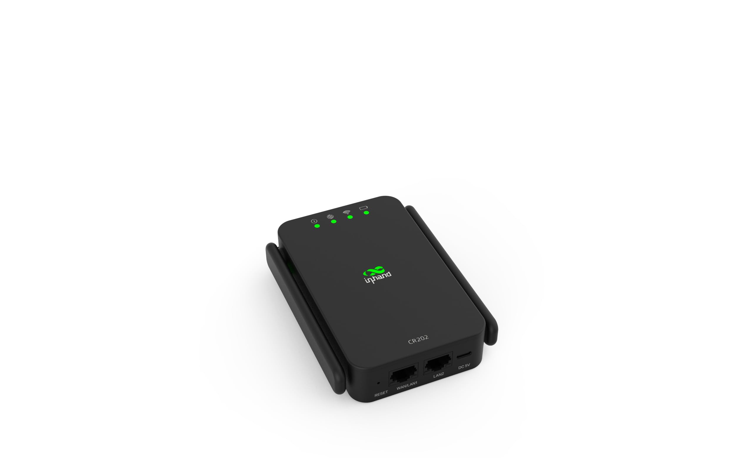 InHand Networks CR202-Lite - Enrutador 4G LTE con batería de 3000 mAh, portátil, con ranura para tarjeta SIM, gestión en la nube, VPN, Cat4, para M2M, IoT, oficina en casa, obra y camping