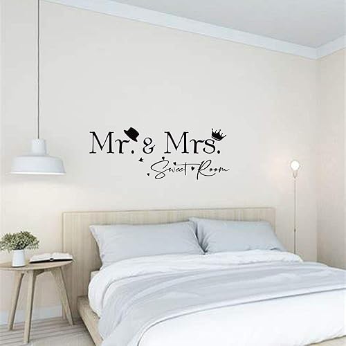 Miniatura 2 de Mr. and Mrs. Sweet Room - Calcomanías de vinilo removibles para pared, decoración del hogar