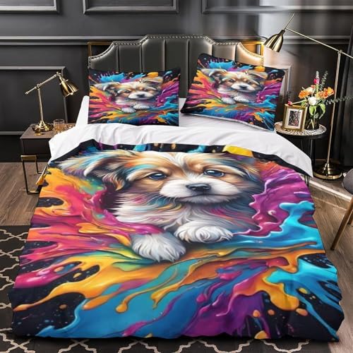 Linge de lit imprimé 3D de qualité supérieure en microfibre - 4