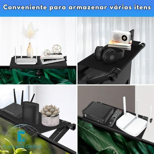 Prateleira superior ajustável para TV de plataforma larga de 13 polegadas suporte tela montagem disp