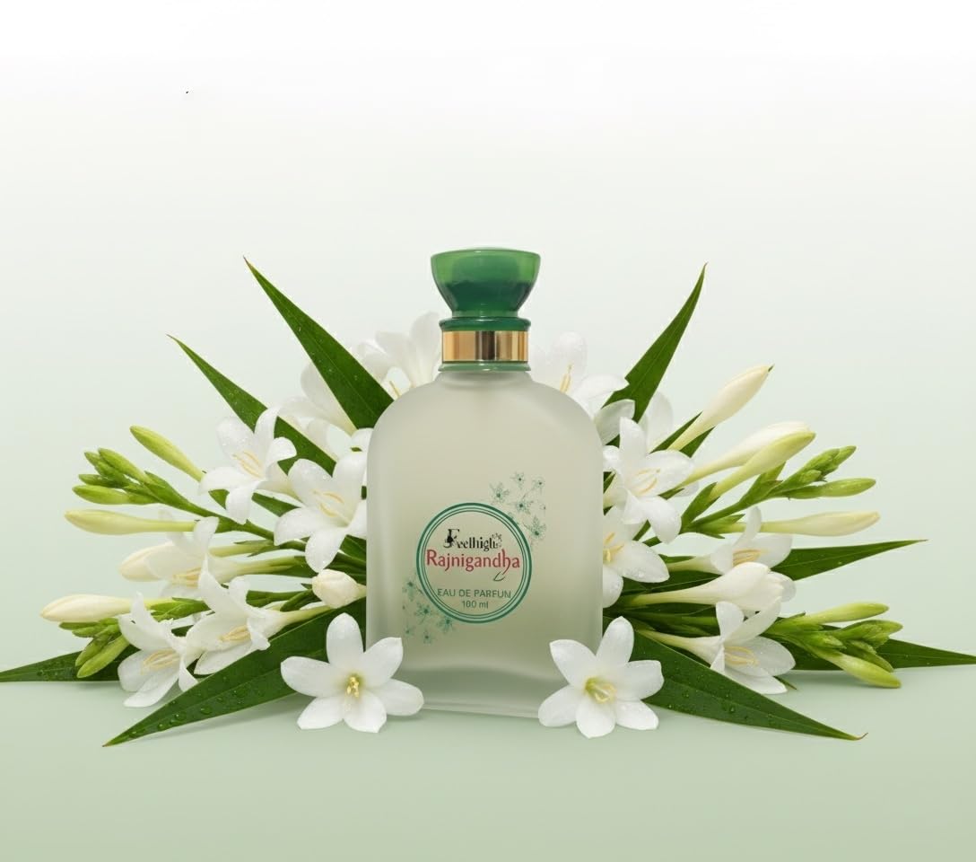 Feelhigh Luxury Products From Dubai - Lasting And Addictive Personal EDP Spray Fragrance - A Seductive, Signature Aroma - The Luxurious Scent (RAJANIGANDHA) 1