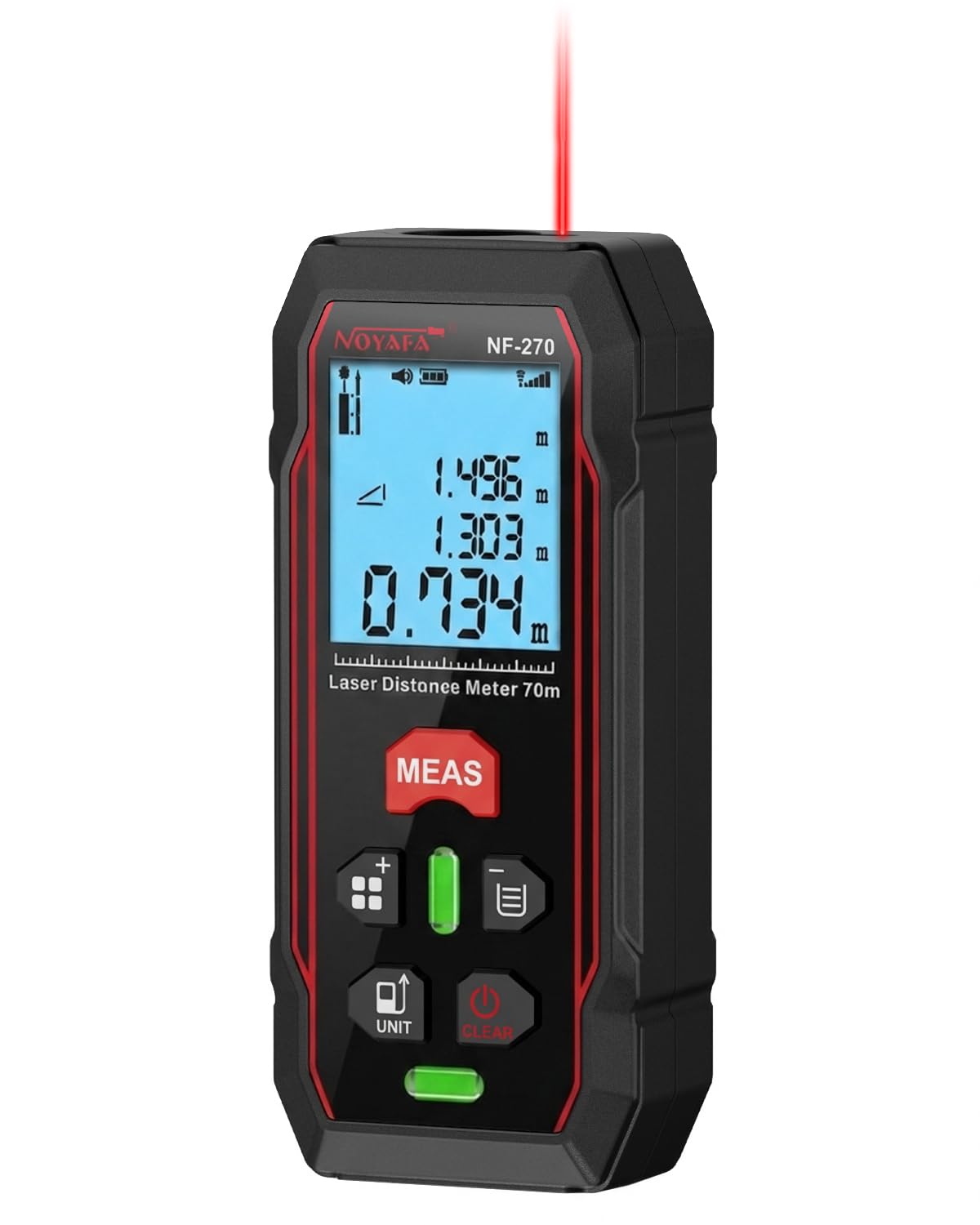 NOYAFA 70 m Laser Entfernungsmesser, Digitales Lasermessgerät
