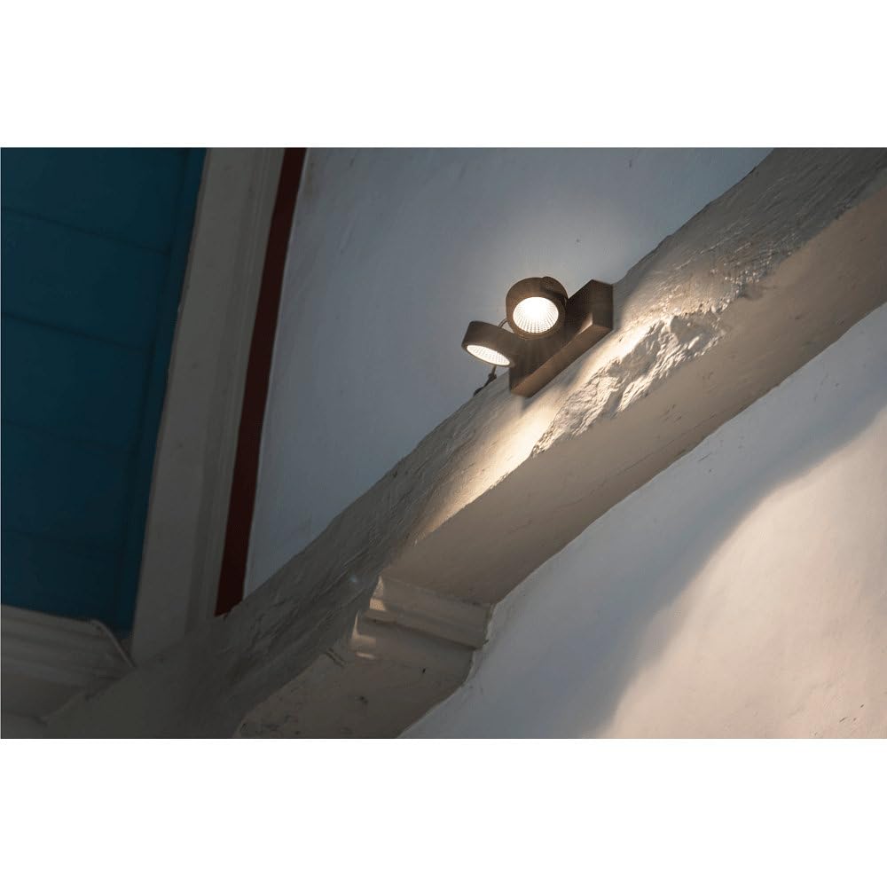 SLV lampada a plafone da parete e soffitto KALU CW/illuminazione da parete e soffitto per interni, lampada a plafone, lampada a plafone da parete, faretto da soffitto / GU10 75W bianco