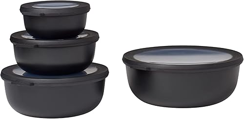 Miniatura 5 de Mepal Juego de 3 piezas Cirqula Multi Bowl - Contenedor de almacenamiento de alimentos con tapa - Adecuado como caja de almacenamiento hermética