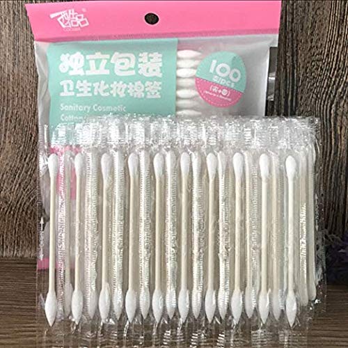 Famly Cotton swabs Individually Packaged t <1 pack of 100 cotton swabs>