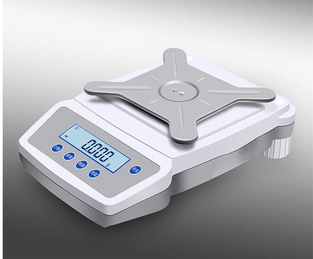 Bilancia da laboratorio digitale da 0,1 g, bilancia da laboratorio, bilancia elettronica di precisione analitica per pesare, contare, laboratori, gioielli, oro (spina 220 V UE/UK/AU, 50 HZ, MAX 1200