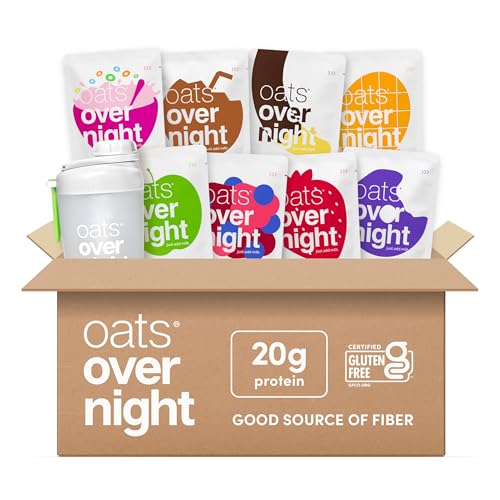Oats Overnight Fruit Variety Pack - High Protein, High Fiber...