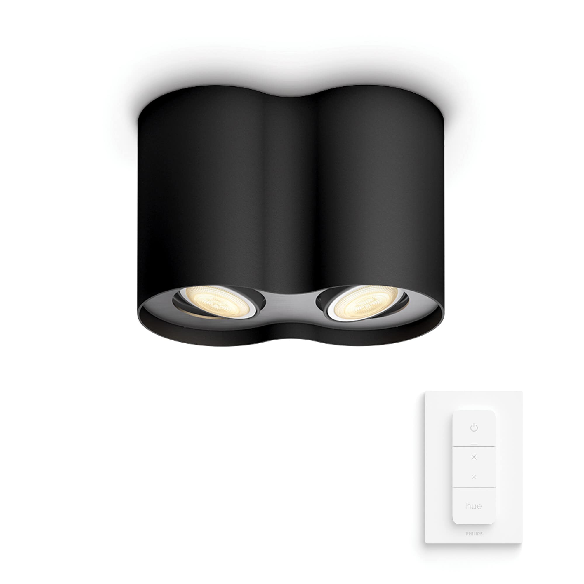 Philips Hue Pillar 2er Spot Schwarz