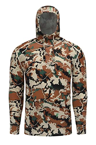 Lichenland Men's Merino Wool Hunting Hoodie Base Layer Sweatshirt