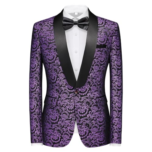KUDORO Mens Suits Slim Fit 3 Piece Tuxedo Suit for Men Shawl Collar Dinner Party Prom Dress Tux Jacket Vest Pants Set2