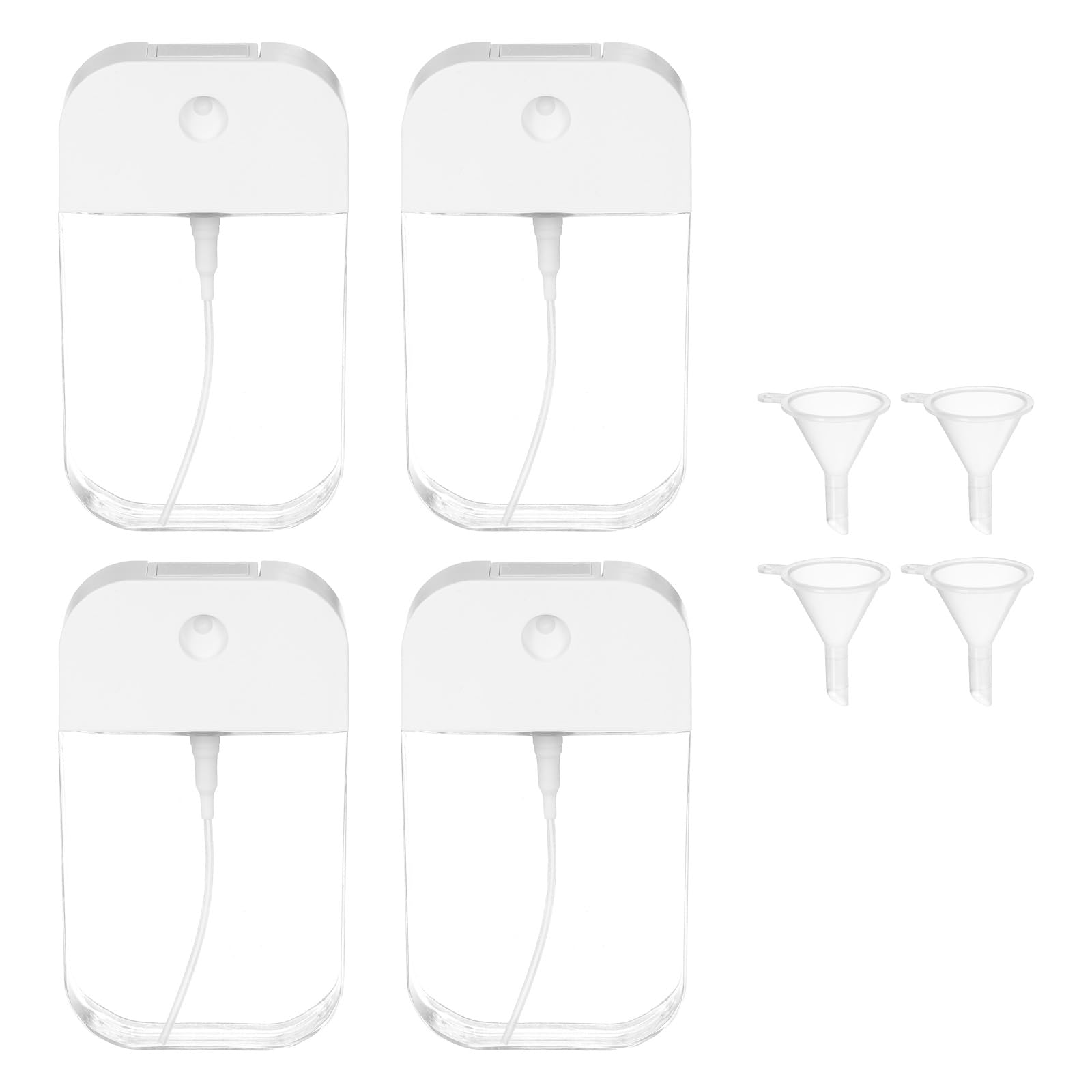 Flacon vaporisateur carte 50ml rechargeable lot mini atomiseur de poche plastique transparent