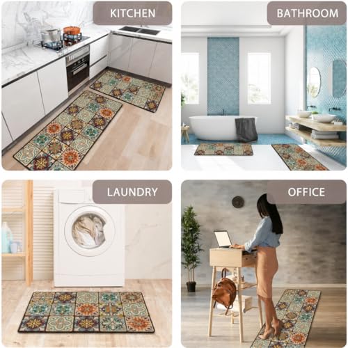 Image of Kitchen Anti Slip Mat for Floor, Waterproof Washable Kitchen Mats, Non Slip Kitchen Floor Mats for Home, Soft Mats for Kitchen, Kitchen Mats for Floor Anti Slip (RAJWADI MAT)