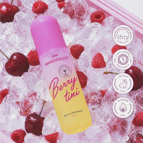 Image of Nykaa Wanderlust Berry Tini Hair & Body Perfume Mist Fragrance For Her| Travel Friendly, Lightweight, Non-Sticky