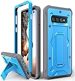 ArmadilloTek Vanguard Designed for Samsung Galaxy S10 Case (2019 Release) Military Grade Full-Body Rugged with Kickstand Without Built-in Screen Protector (Blue)