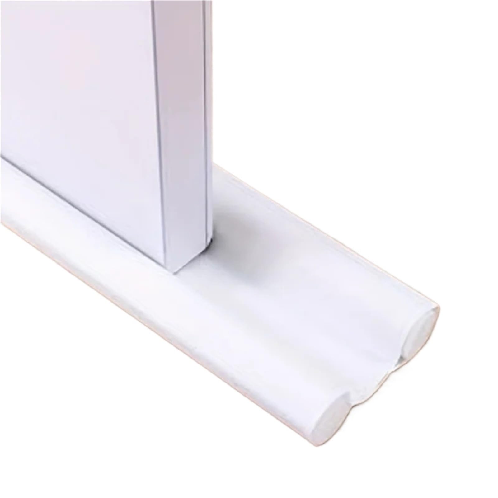 Draft Excluder For Doors Adjustable Door Draft Stopper Seal Strip Bottom Weather Stripping For Door And Windows Windproof Soundproof Dustproof Waterproof(2pcs white)