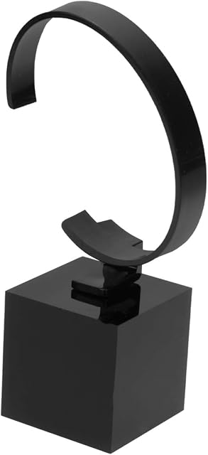 Hemobllo Watch Display Stand - Bracelet Jewelry Watch Display Rack Holder Acrylic Watch Stand Organizer Holder for Home or Store Use (Black)
