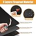 Heat Resistant Mat for Air Fryer, 15 x 18in Heat Resistant Mat for Countertop, Fireproof Silicone Countertop Protector Appliance Slider Hot pod for Air Fryer, Coffee Maker, Toaster, Oven (Black)