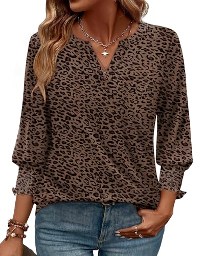 WIHOLL 3/4 Length Sleeve Womens Tops Summer Shirts Spring Vacation...