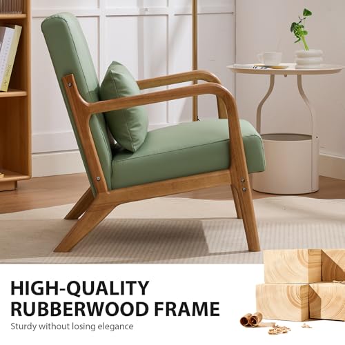 Sillón Plegable Faux Leather Verde Menta miniatura 5