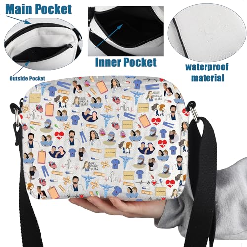 PXTIDY TV Show Inspired Characters Crossbody Bag Doctor Fans Merchandise Inspired Gifts for Tv Show Fans3