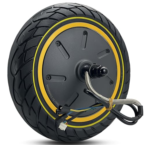 Felixstory 10''Hub Motor With Solid Tire 500w Drive Power Wheels Kit Tubeless Type Suitable for Segway Ninebot Max G30P G30LP Electric Scooter 10x2.5, Front or Rear Accessories