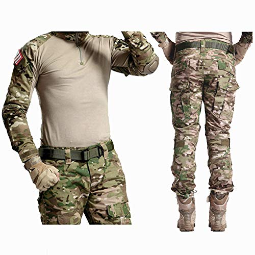 Airsoft Shirts Multicam Pants Survival Tactical Gear for Men Camo BDU Uniform Ripstop Tactical Suit Police Riot Gear - Image 6