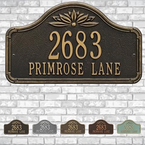 Whitehall Ivenwood Address Plaque Cover