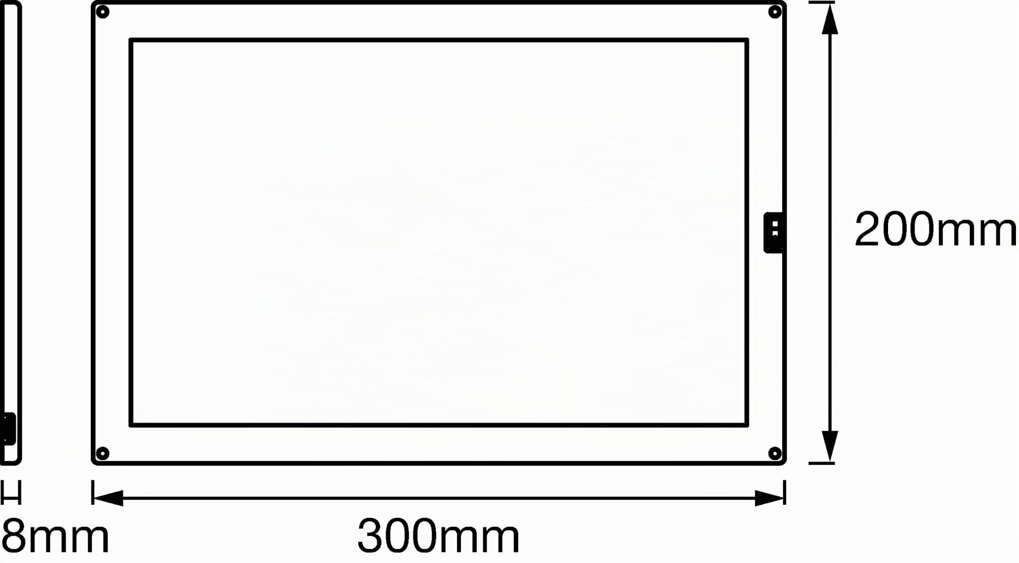 LEDVANCE LED Unterbau-Leuchte, Leuchte für Innenanwendungen, Warmweiß, Integrierter Sweep-Sensor, Länge: 30x20 cm, Cabinet LED Panel, 4058075268326