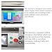 THUXEON 110V Automatic Desktop Conveyor Round Bottle Labeling Machine 20-30PCS/min High Speed Label Applicator Bottle Label Printer with Receiving Tray Desktop Conveyor Labeler LT-150