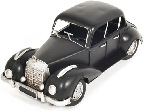 Miniatura 2 de Old Modern Handicrafts 1937 Plymouth P4 Deluxe - Modelo de automóvil de metal negro  Un modelo de automóvil de decoración de museo para el hogar y