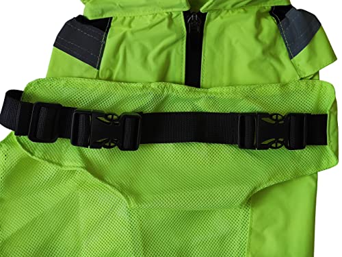 Imperméable chien moyen avec ouverture laisse et sangle réglable - 2