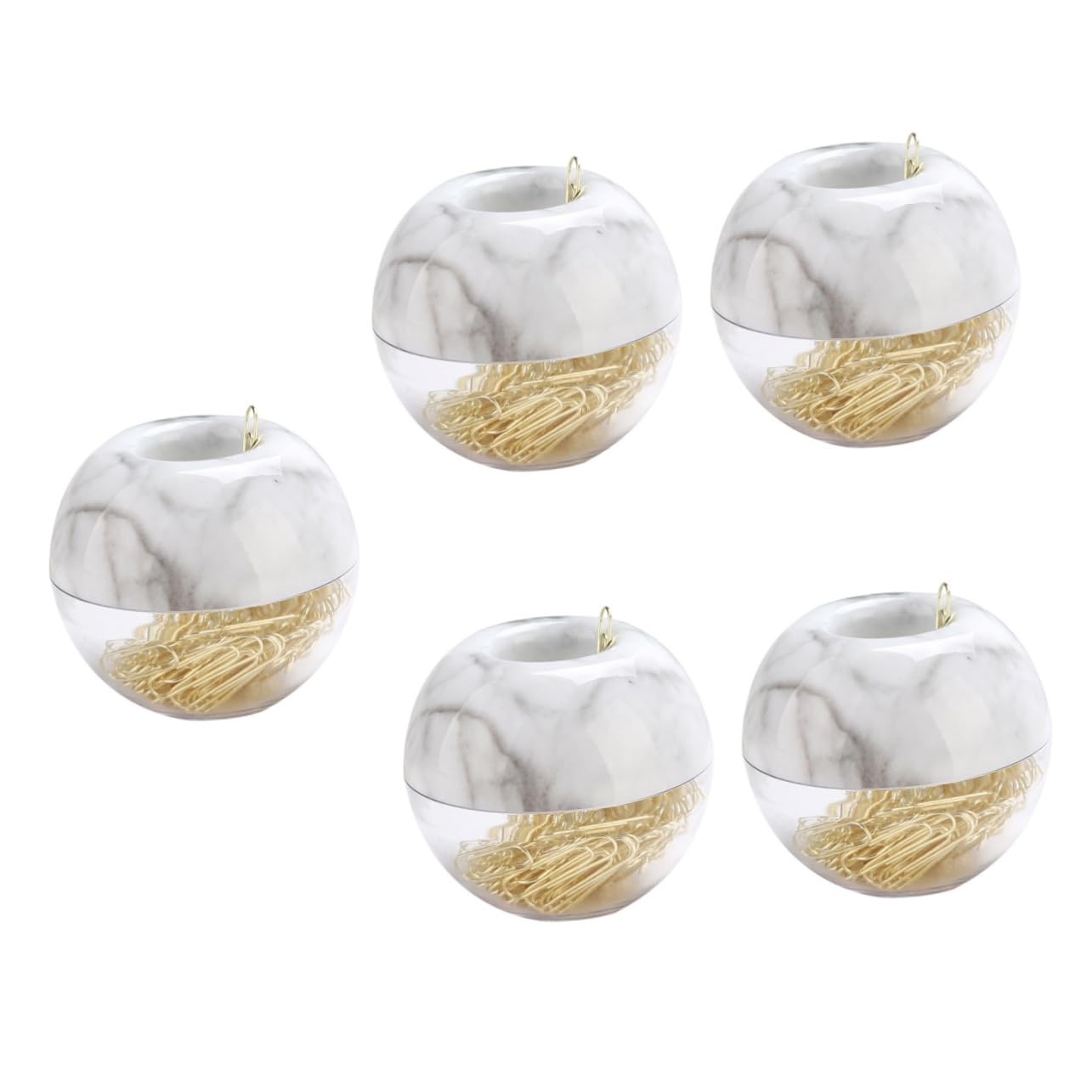 5 Set Graffetta Per Fogli Graffette Da Ufficio Asse Cartelline Portadocumenti Faldoni Portadocumenti Bollette Graffetta Fermagli Per Banconote D'oro Metallo Golden 100 Pezzi * 5 NUOBESTY