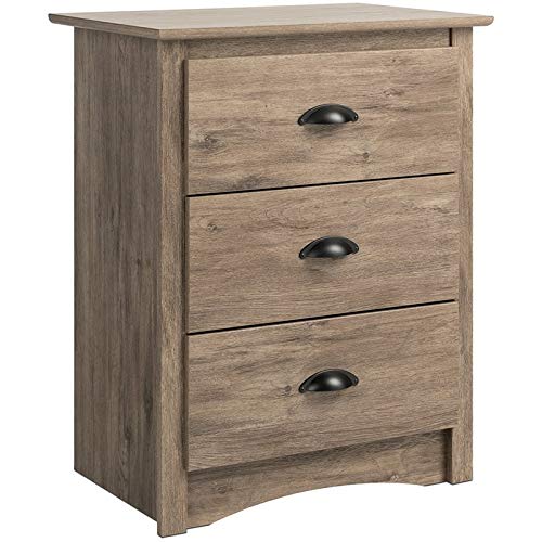 Photo 1 of * USED * Prepac Salt Spring 3-Drawer Tall Nightstand, Drifted Gray Drifted Gray Nightstand