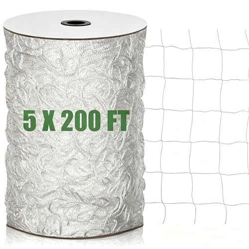 Nylon Trellis Netting Roll 5 x 200 ft, Oltara Heavy