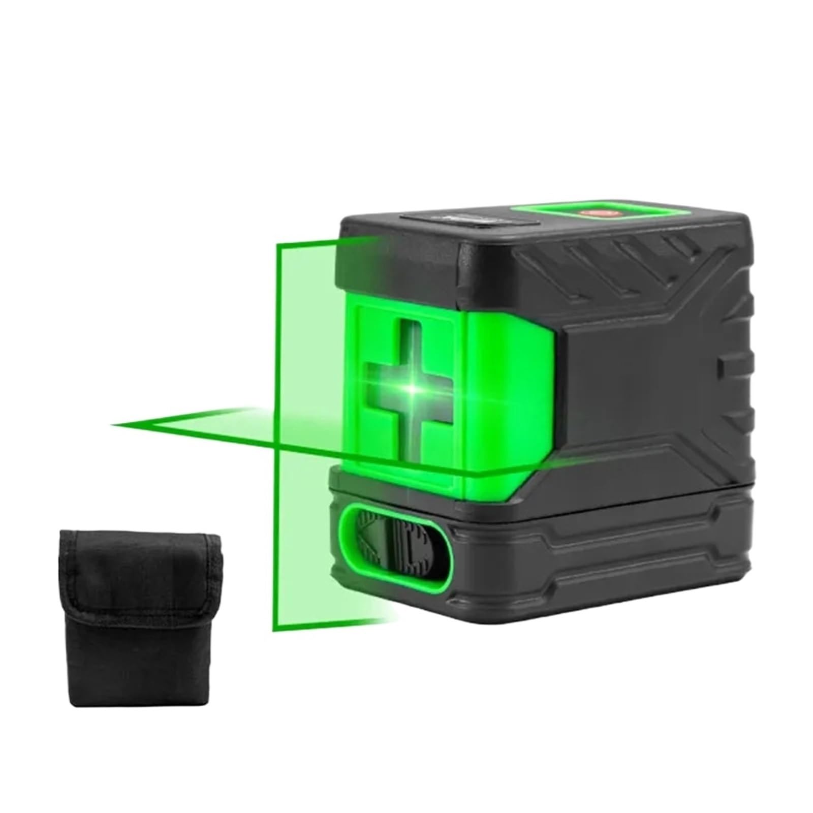 Misuratore di distanza laser, Livella Laser, Luce Ad Alta Intensità, Linea Sottile, Disegno Automatico, Mini Portatile 2-linea Verde, Proiettore