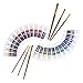 Creative Joy Acrylic Paint Set & Brushes with Rich Pigments in 24 Vivid Colors with 6 Pro Brushes is Great for Intermediate, Advanced and Hobby Painters from Kids Through Adults (24 Paints)