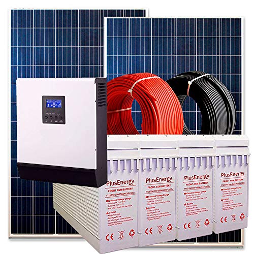 Kit solar Complete All 1000 W 24 V Photovoltaic with 4 250 Ah Battery