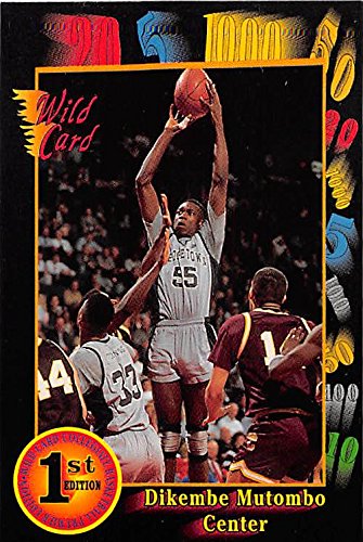 Dikembe Mutombo basketball card (Georgetown Hoyas NCAA) 1992 Wild #5 Pre  Rookie at Amazon's Sports Collectibles Store