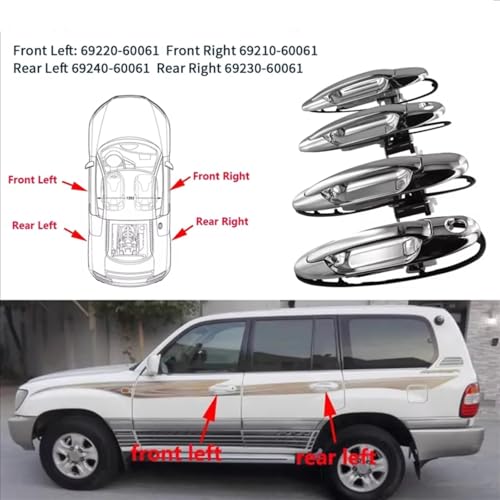 Poignées de porte extérieure pour réparer ouverture bloquée de Land Cruiser LC100 1998-2007 - 3