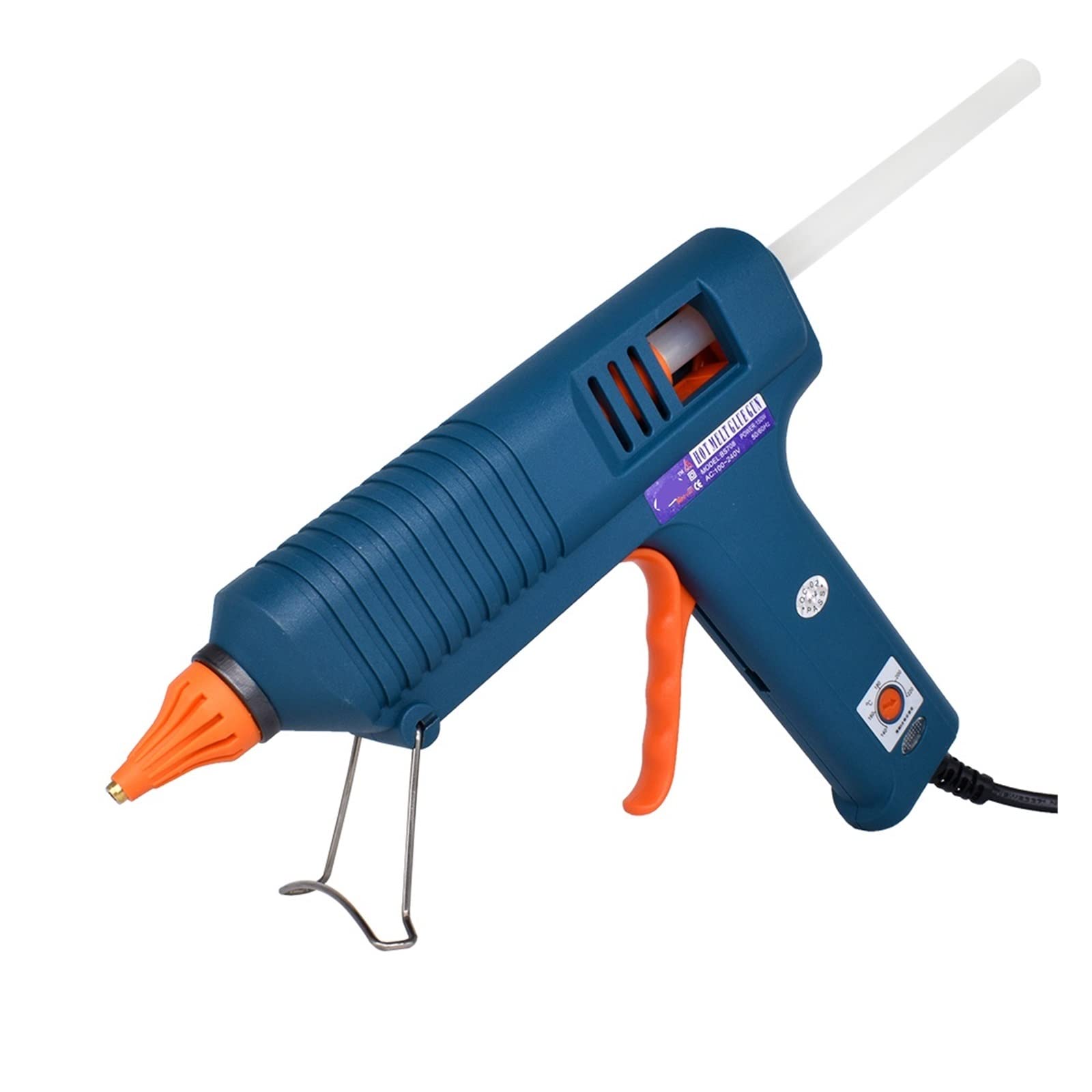 Pistolet Na GorąCy Klej, Pistolet do klejenia na gorąco 150 W, wymienna dysza, regulacja temperatury, użyj kleju w sztyfcie 11 mm, przemysłowy pistolet do klejenia do domu DIY, prezenty świąteczne, rę