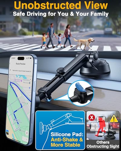 YRU [2026 Military-Grade for Magsafe Car Mount [90+LBS Strong Suction] - image 5