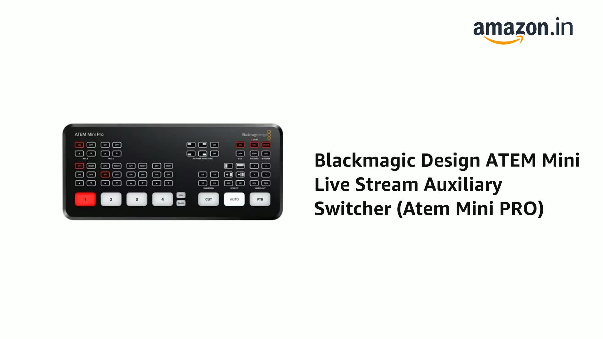 ATEM Mini Pro HDMIスイッチャー 美品 Amazon | Blackmagic Design ATEM Mini Pro HDMIライブ